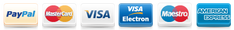 Payment Methods Paypal, Mastercard, Visa, Visa Electron, Maestro, American Express